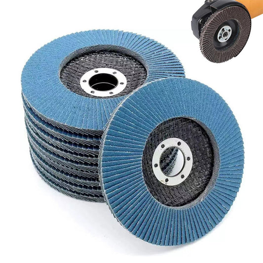 10 Pack 125mm Flap Discs – Aluminum Oxide Grinding Discs for Angle Grinder – Metal and Wood Sanding