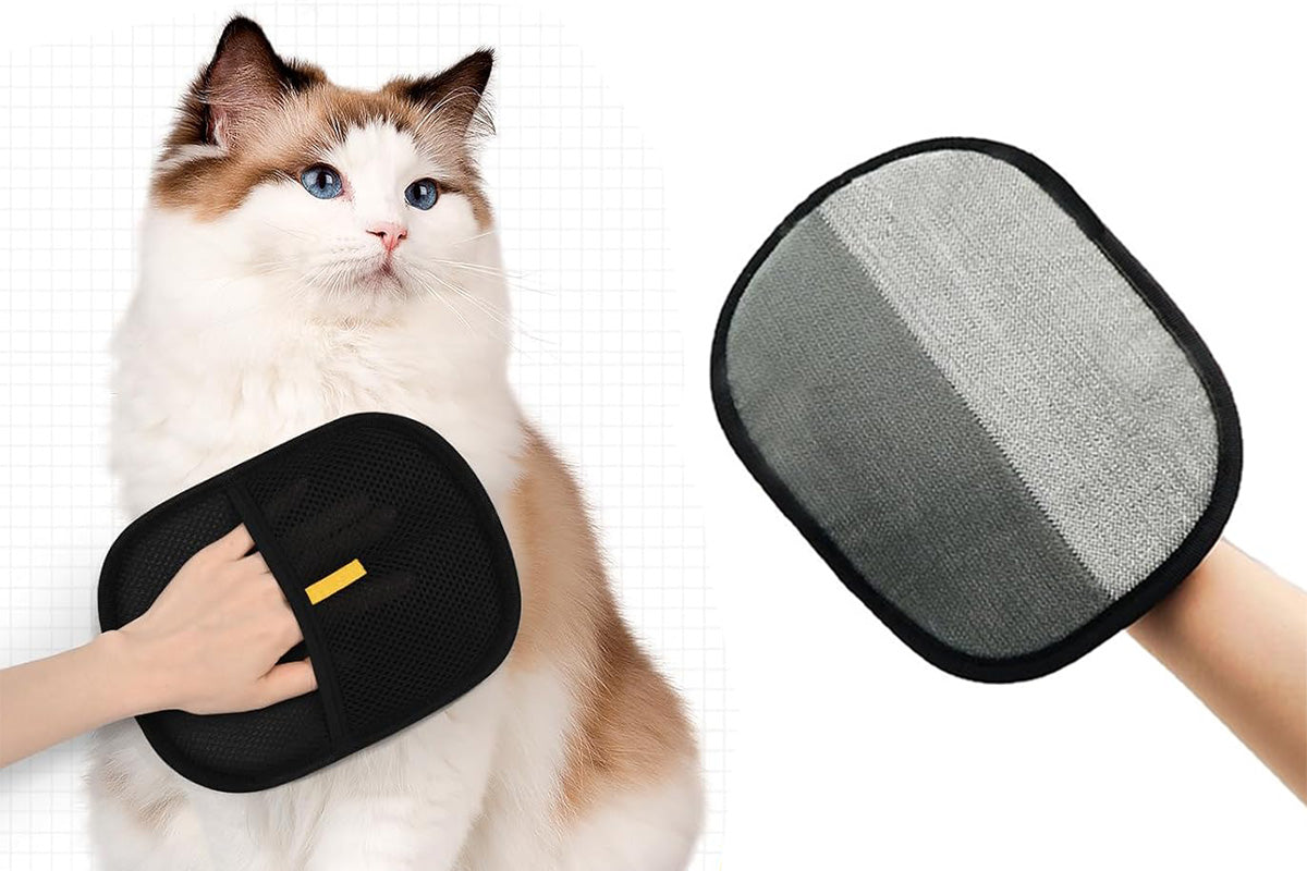 2Pcs Pet Hair Remover Glove Electrostatic Removal Glove for Dog Cat Fur Reusable