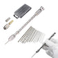 20 PCS Stainless Steel Precision Pin Vise Hand Drill Set Manual Pin Vise Set for Model Craft DIY
