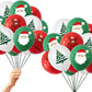30Pcs Christmas Latex Balloons Santa Tree Party Decorations