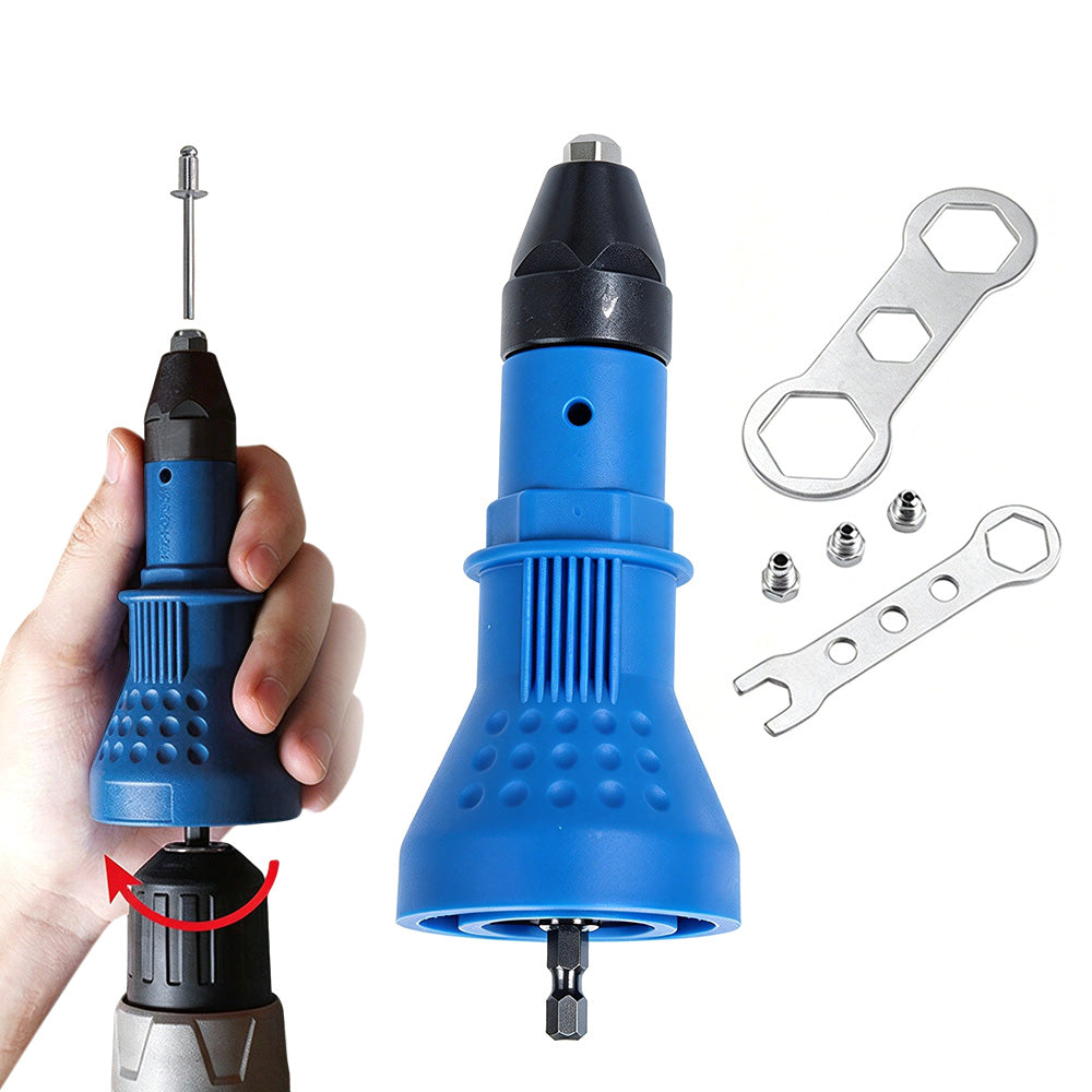 Rivet Tool Adapter Conversion Head Compatible with Electric Drills