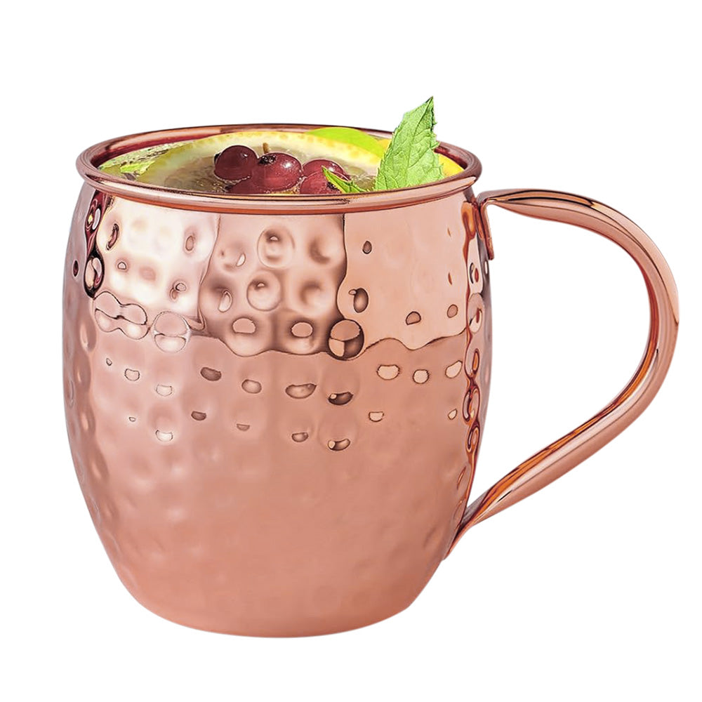 Copper Moscow Mule Mug 530ml Hammered Cocktail Beer Mug Bar Drinkware