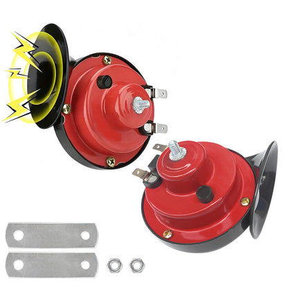 2Pcs Loud Snail Horn for Motorcycle Car Truck SUV Boat