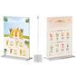 3 Pcs Acrylic Sign Holder Clear Menu Stand Vertical Flyer Display for Restaurants