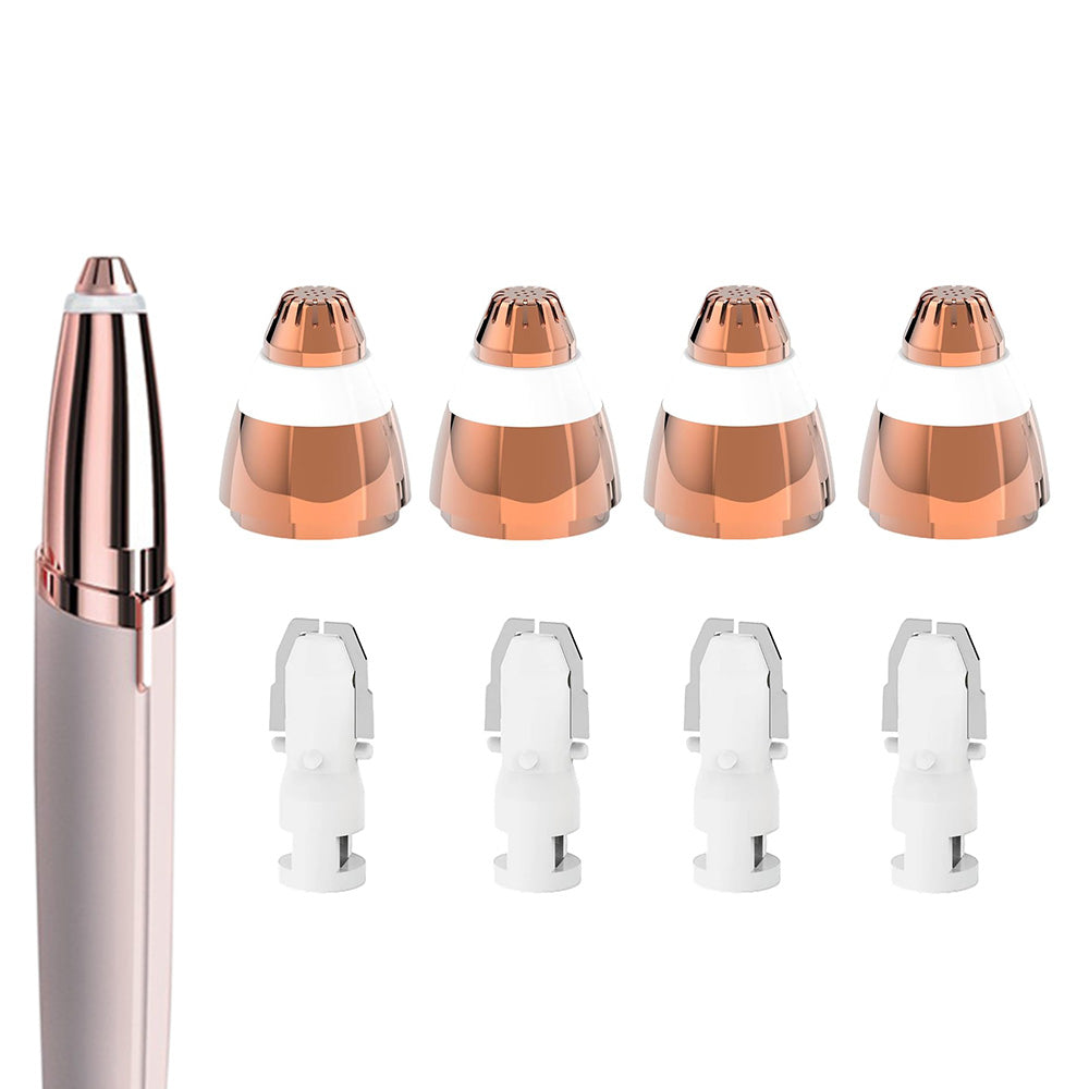 4 Pack Eyebrow Razor Replacement Heads for Flawless Brows Hair Removal Tool
