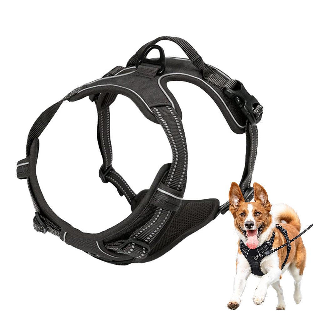 Adjustable Reflective No Pull Vest Dog Harness for Medium Large Dogs