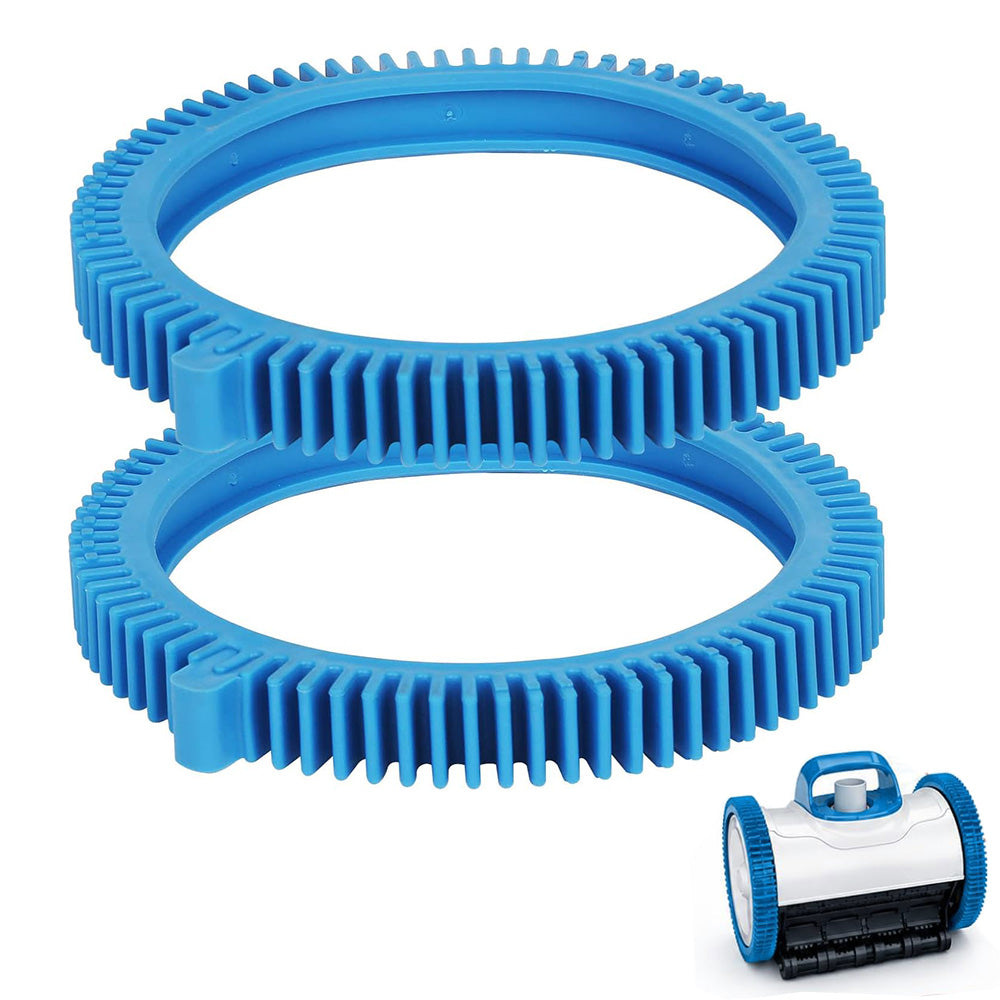 2 Pack Blue Front Tire Kit for Poolvergnuegen Replacement Pool Tires for Hayward Phoenix