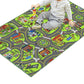 Car Track Play Mat Educational City Road Rug Non Slip Floor Playmat