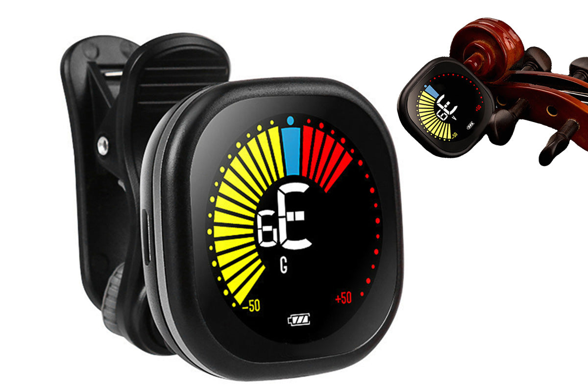 Rechargeable Automatic Clip-On Guitar Tuner for Guitar Violin Ukulele