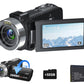 4K Video Camera Camcorder With 18x Digital Zoom And 32GB Card