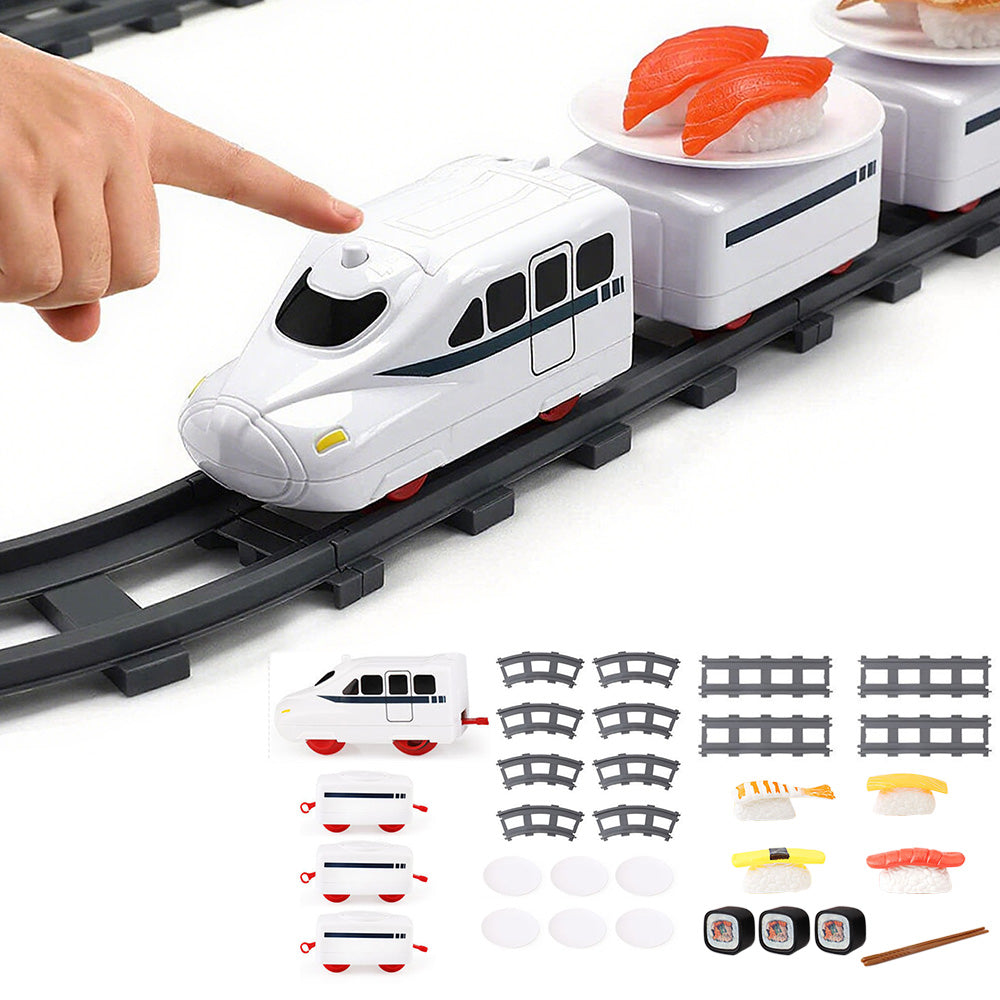 Conveyor Belt Rotating Sushi Toy Electric Revolving Sushi Train Set