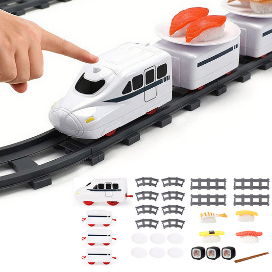 Conveyor Belt Rotating Sushi Toy Electric Revolving Sushi Train Set