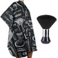 Hair Cutting Cape Waterproof Hair Styling Cape with Snap Closure and Brush