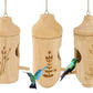 3PCS Hummingbird House Wooden Bird Houses For Outside Hanging Decor