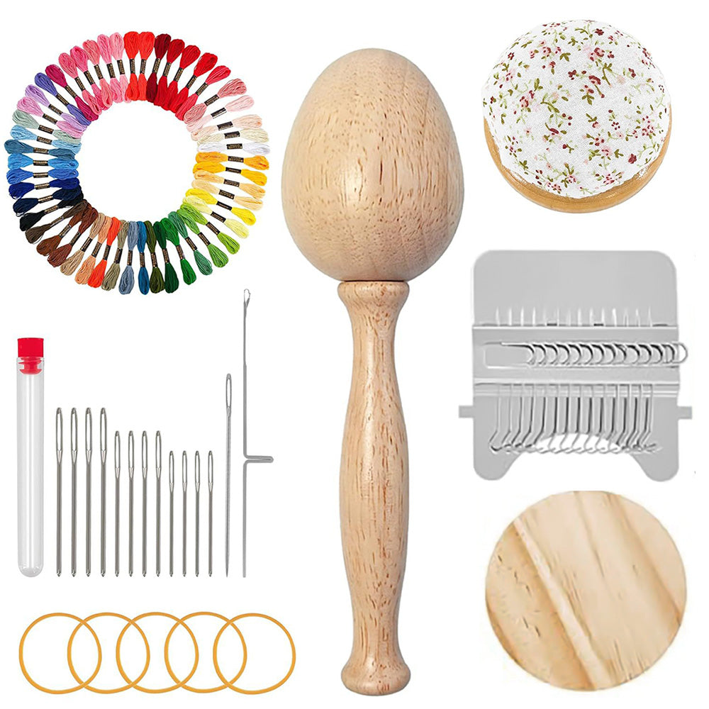 Mini Loom DIY Weaving Repair Tool Kit Clothes Sewing Supplies Weaving Frame