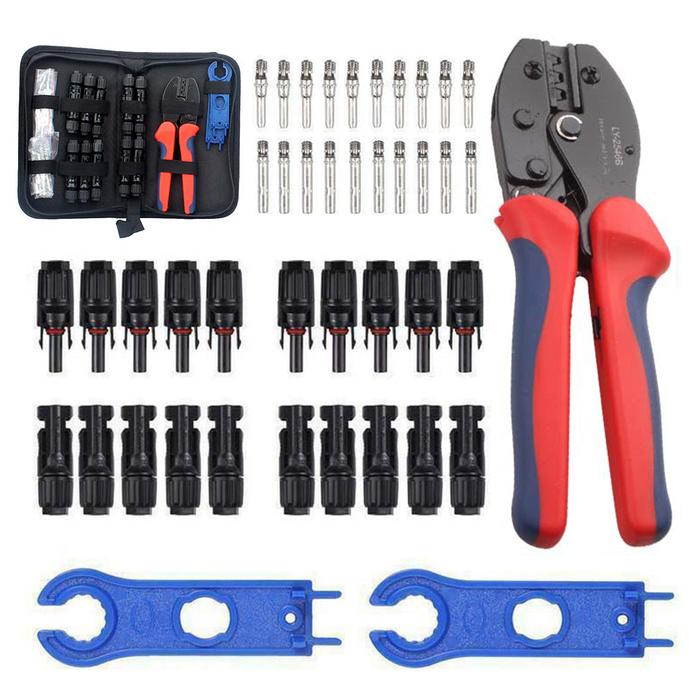 MC4 Solar Crimper Tool Kit With Connector Wrenches