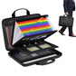 Hard Case File Organiser with Lock and Multi Pocket Accordion File Folder