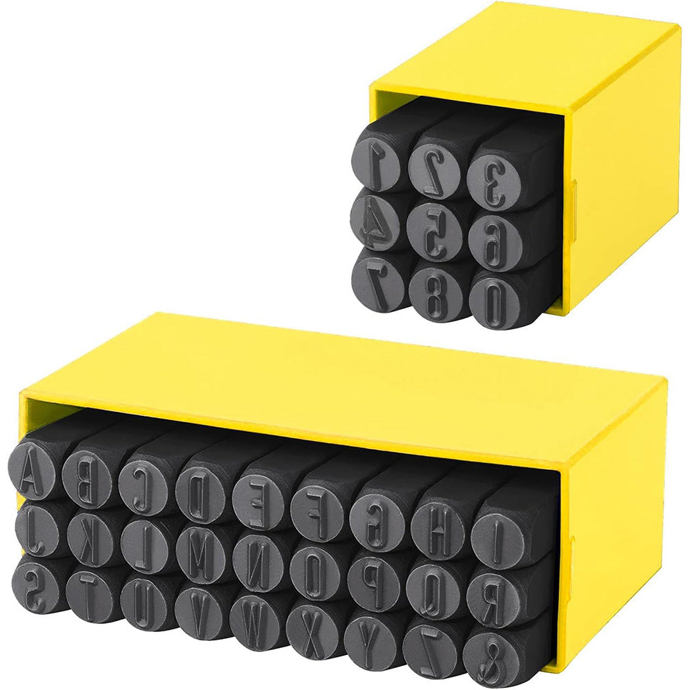 Carbon Steel Letter and Number Stamp Punch Set Metal Marking Tools