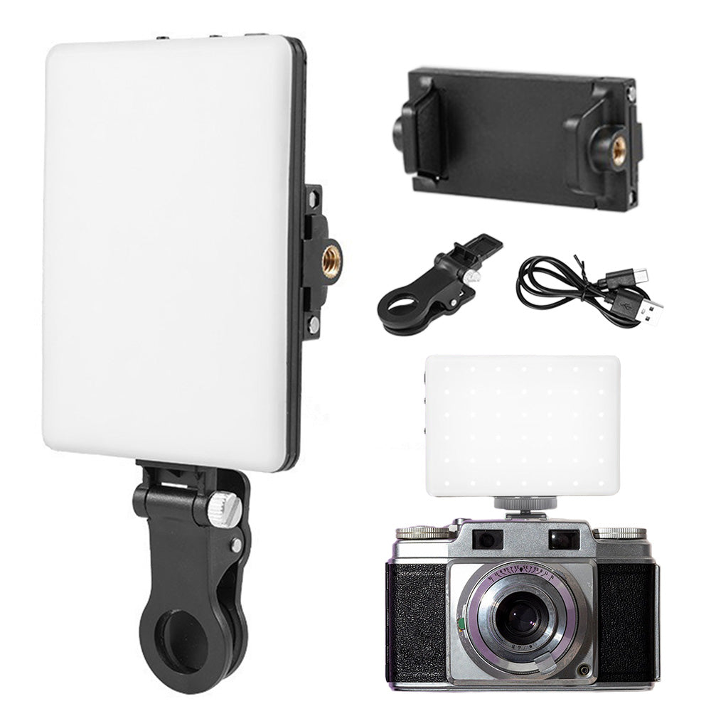 60 LED Pocket Fill Light 3 Colors Dimmable Video Light for Phone Camera