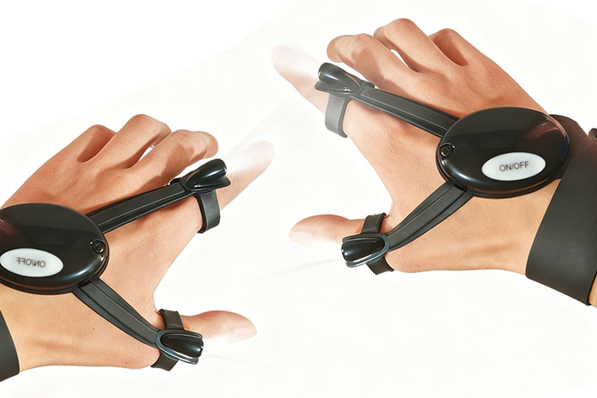 Mens LED Flashlight Gloves Outdoor Camping Lighting for Fishing and Repair
