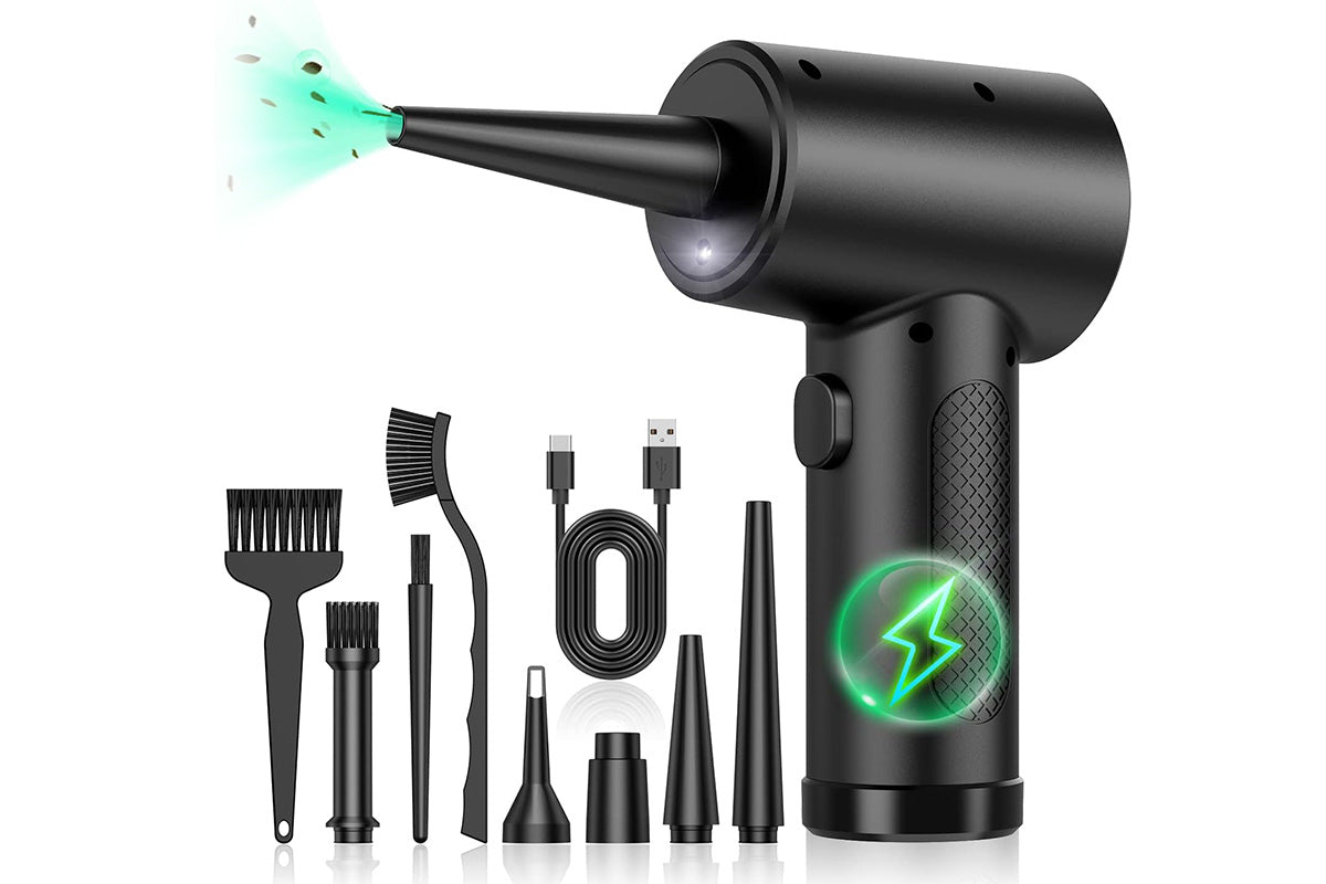 Cordless Electric Air Duster 51000RPM Handheld Blower for Keyboard PC Cleaning