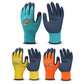 3 Pairs Gardening Gloves Rubber Coated Work Gloves for Boys Girls