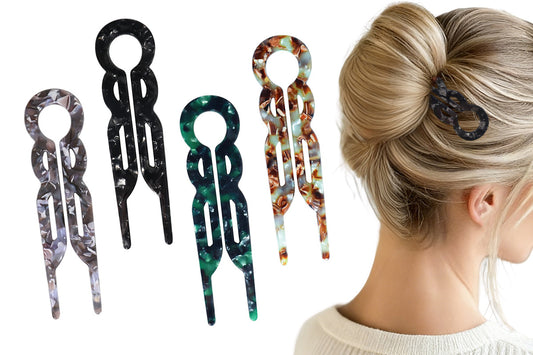 4Pcs Acetate Hair Pins for Women Elegant Hair Accessories