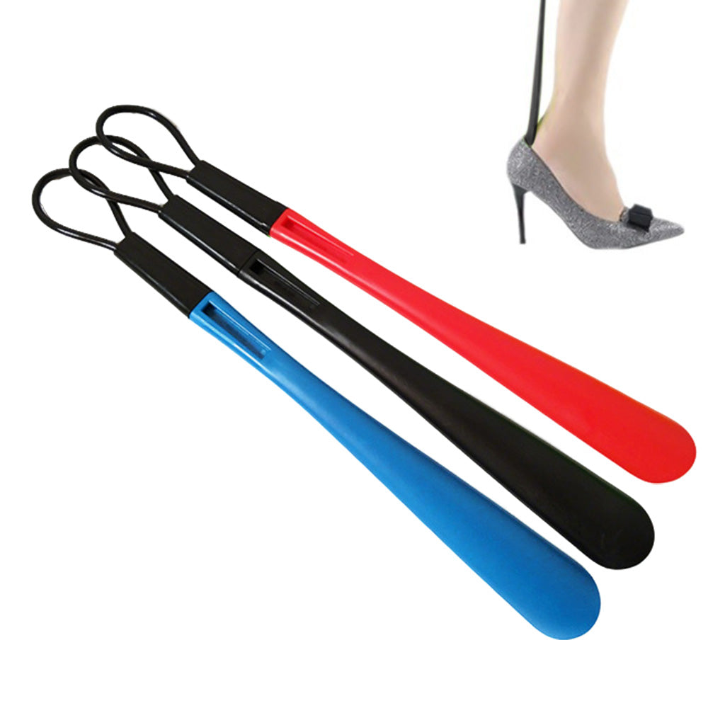 3 Pack Long Handle Shoe Horn with Hanging Hole for Elderly Pregnant Women Travel