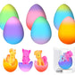 6Pcs Unicorn Hatching Rainbow Eggs Magic Growing Toy Set