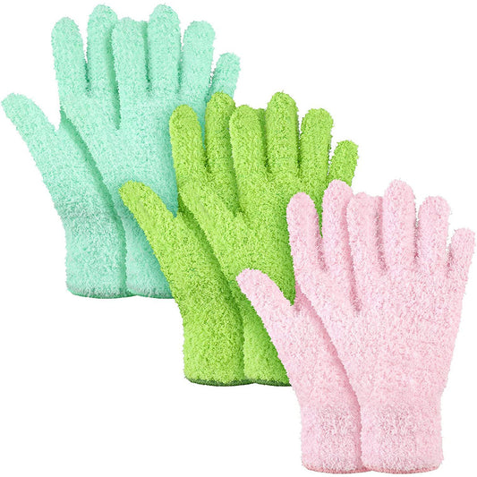3Pcs Dusting Gloves Cleaning Mitts for Furniture Home Car