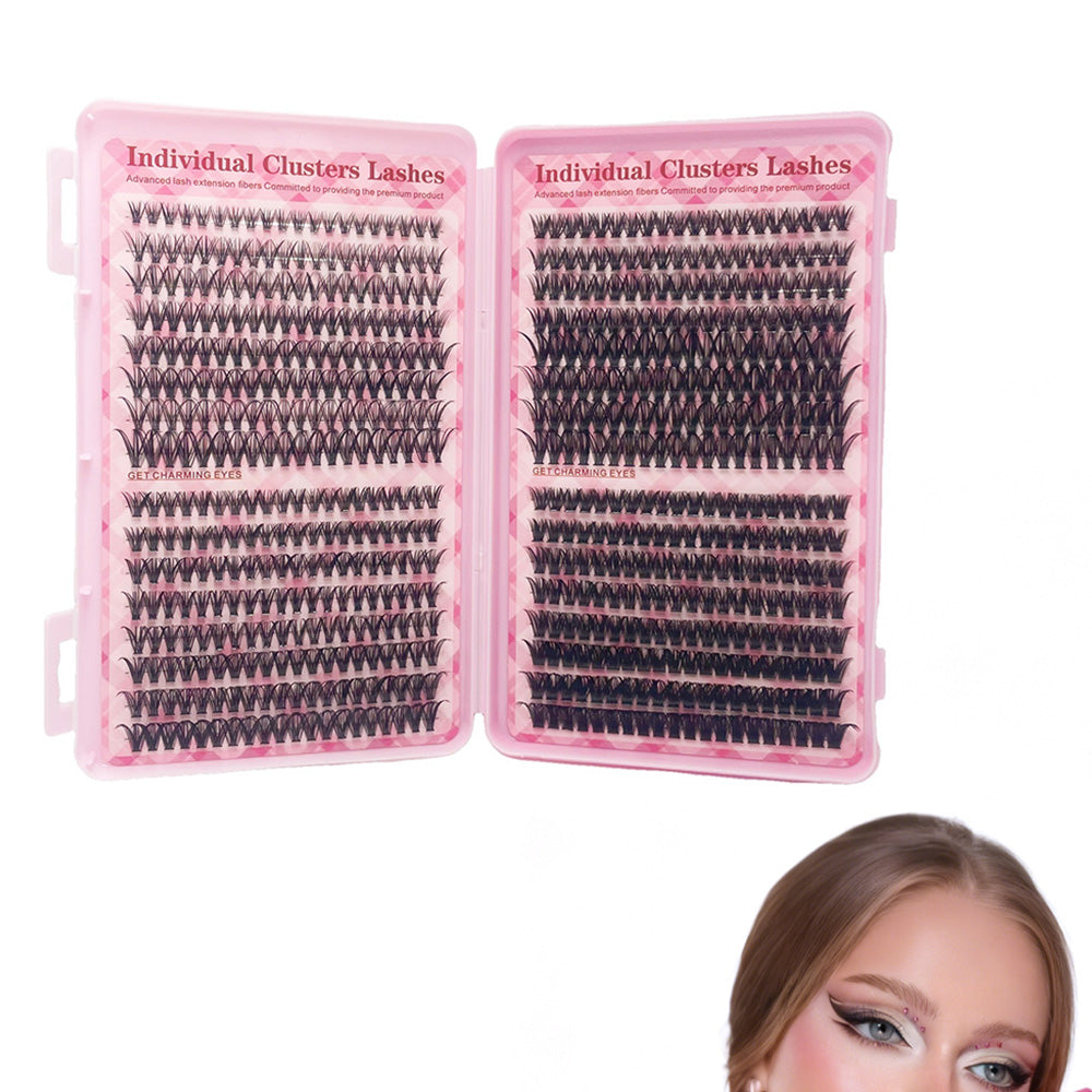 640Pcs Eyelashes Eye Lashes Natural Long Makeup False Eyelashes