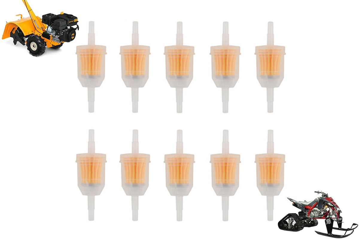 10Pcs Motor Inline Fuel Filters for Lawn Mower Small Engine