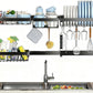 Adjustable Over The Sink Dish Drying Rack Kitchen Countertop Organizer