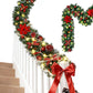2.7M Christmas Garland Artificial Rattan Decoration With 50 LED Lights For Home Outdoor