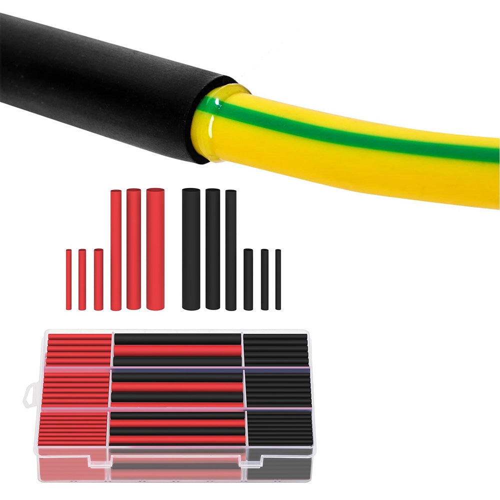 270 Piece Adhesive Lined Heat Shrink Tubing Kit for Wire Insulation