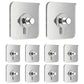 10 Pcs Self-Adhesive Wall Hooks No-Drill Invisible Picture Hangers for Frames