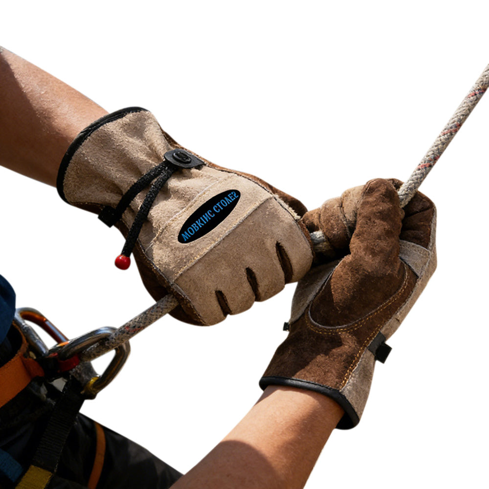 Leather Work Gloves for Men Women Gardening Construction Farm Ranch Work