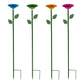 4PCS Bee Watering Station Metal Bee Water Feeder Colorful Bee Bath Bowl For Outdoor