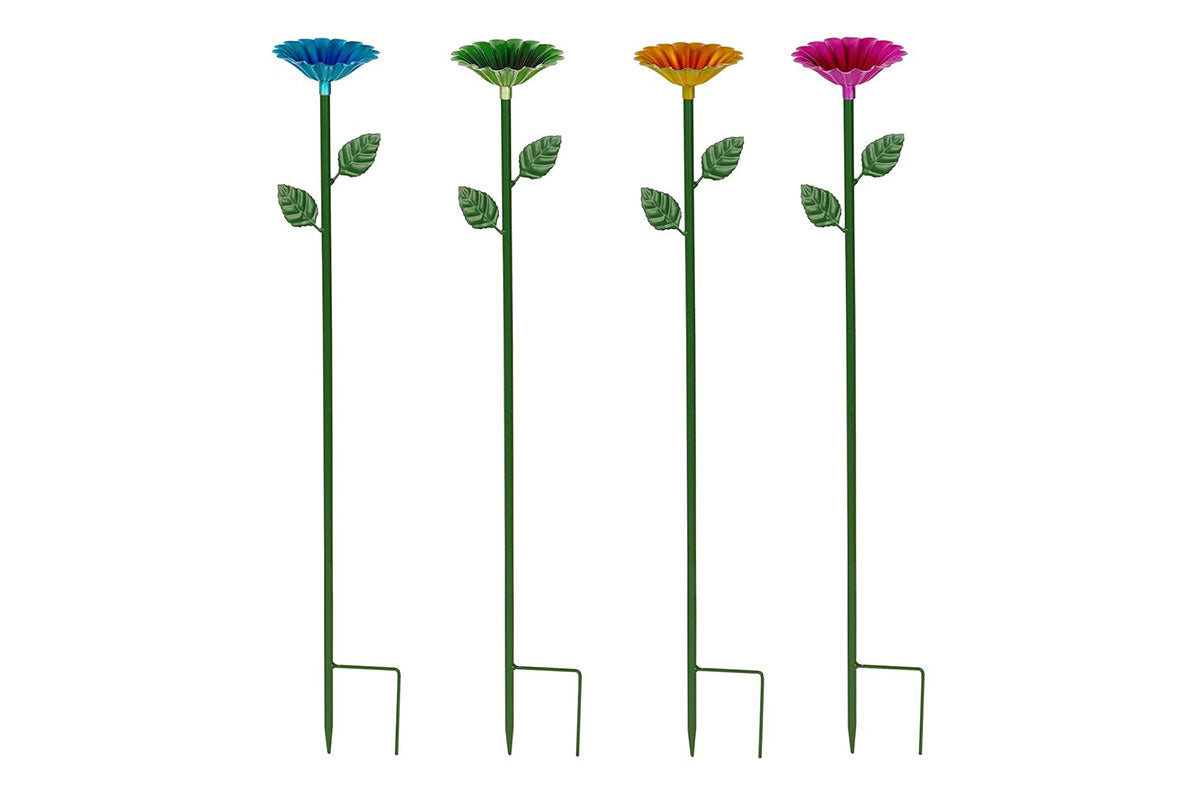 4PCS Bee Watering Station Metal Bee Water Feeder Colorful Bee Bath Bowl For Outdoor