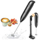 Rechargeable Handheld Milk Frother with Stand for Coffee Lattes Cappuccinos