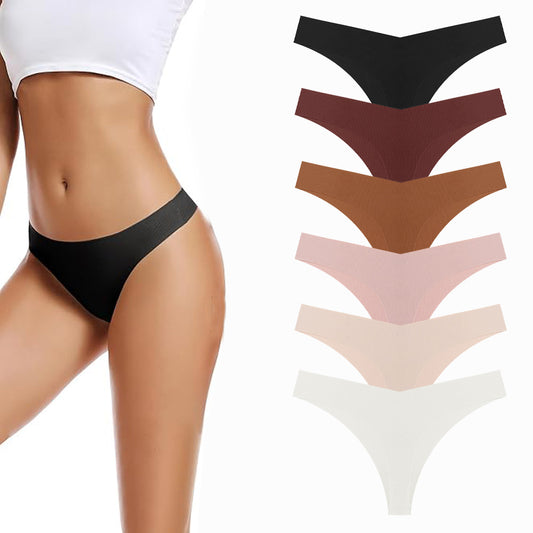 6 Pack Seamless Underwear for Women Smooth Cooling Fabric Breathable Briefs