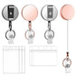 3 in 1 Retractable Key Chain Badge Holder ID Card Set for Keys Whistle