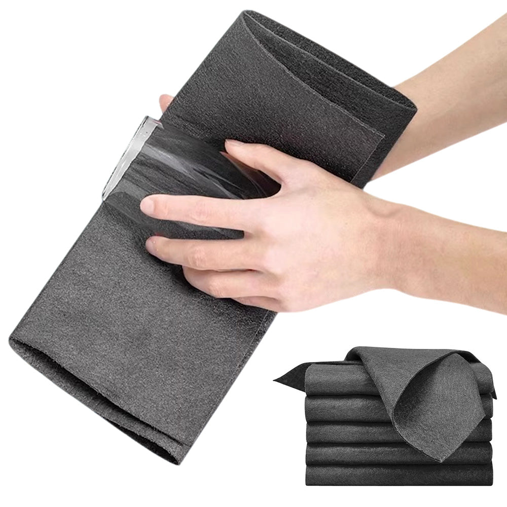 5 Pack Thick Streak Free Cleaning Cloths for Auto Windows Glass Mirrors