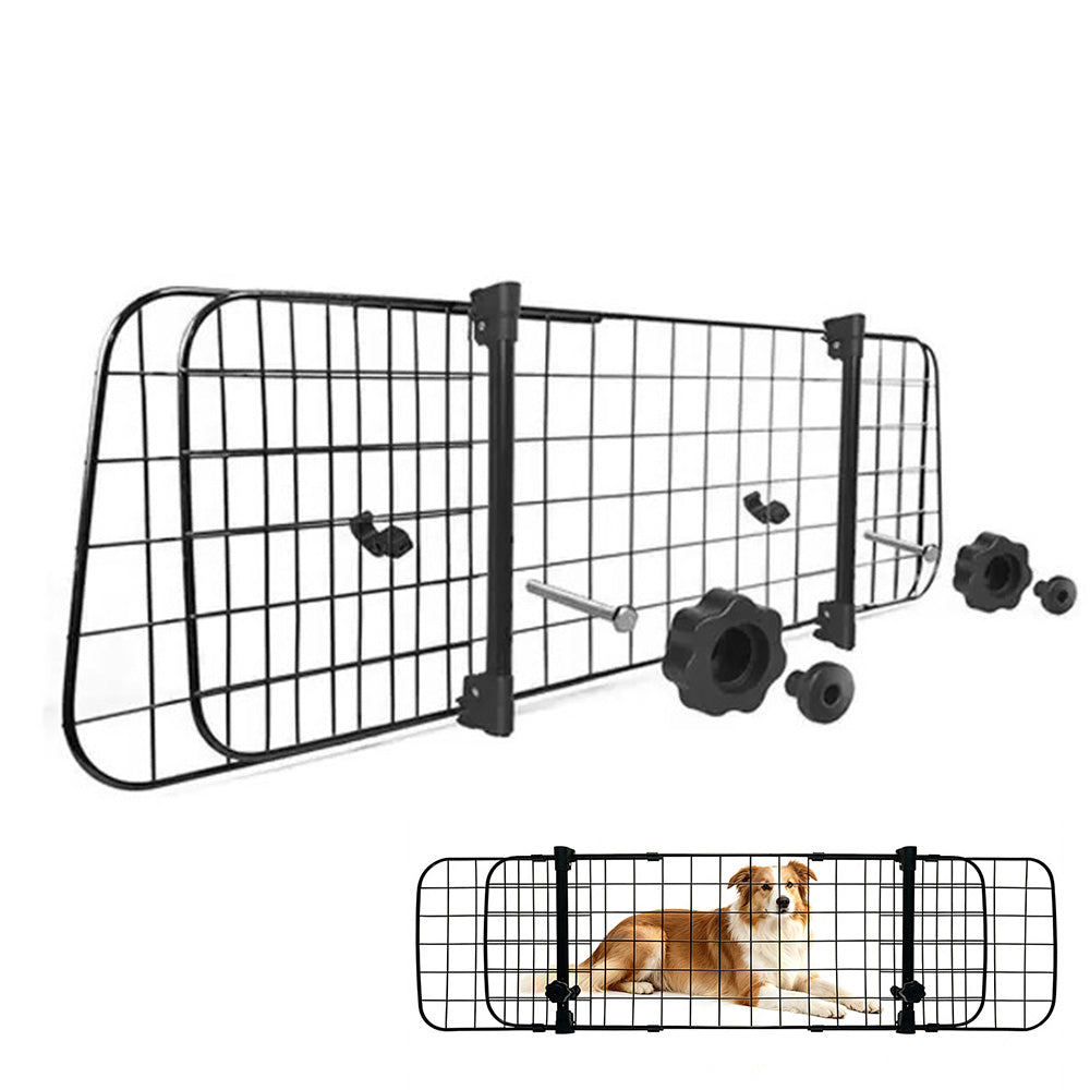 Adjustable Iron Pet Barrier for Cars SUVs and Hatchbacks 90 to 145cm