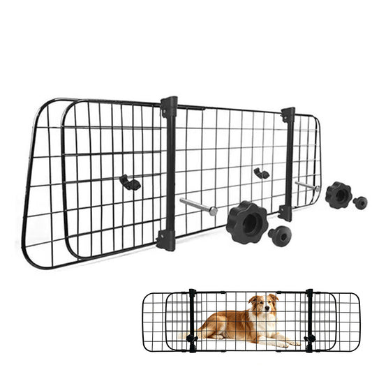 Adjustable Iron Pet Barrier for Cars SUVs and Hatchbacks 90 to 145cm
