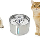 3L Stainless Steel Cat Water Fountain Automatic Electric Pet Drinking Dispenser
