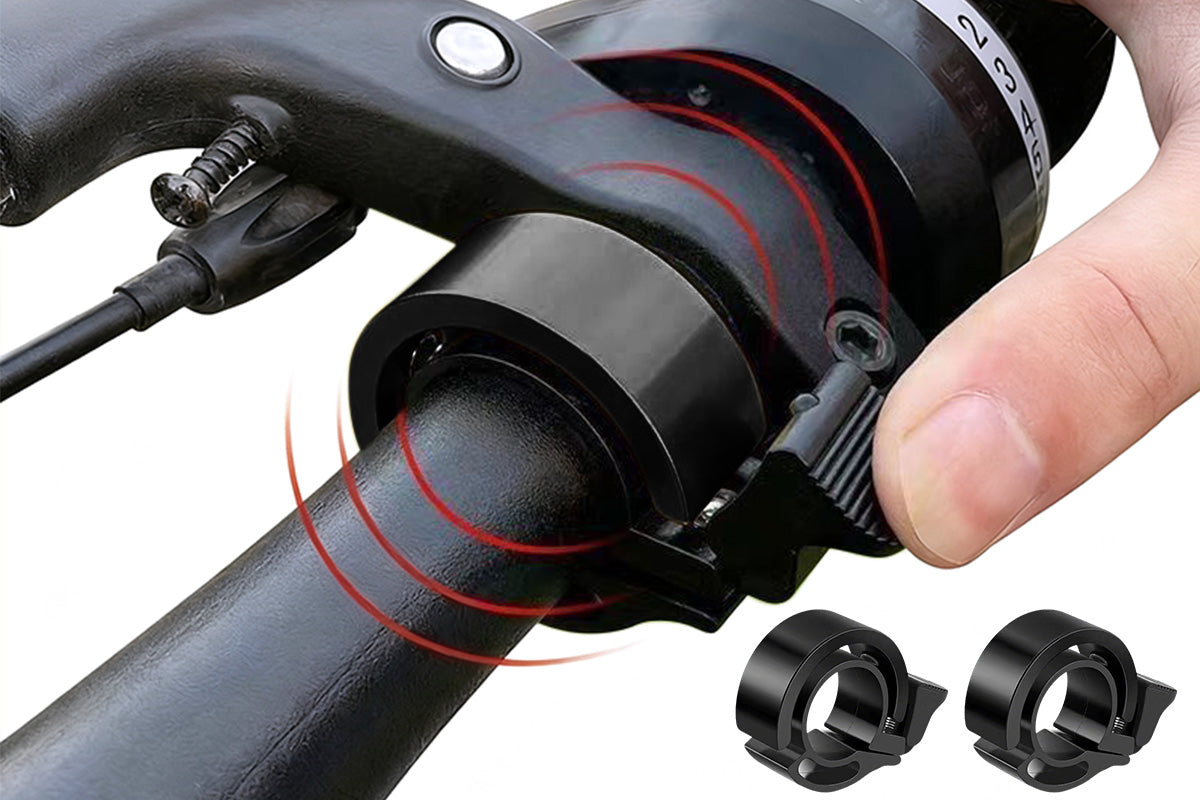 Mini Invisible Bicycle Bell Set of 2 Aluminum Alloy Handlebar Bell