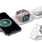 3 in 1 Foldable Wireless Charging Base for iPhone 16 15 14 13 12 Pro Max Plus Apple Watch and AirPods