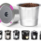 2 PCS Stainless Steel Coffee Filter Pods Compatible With Keurig 1.0 2.0 Reusable K Cups