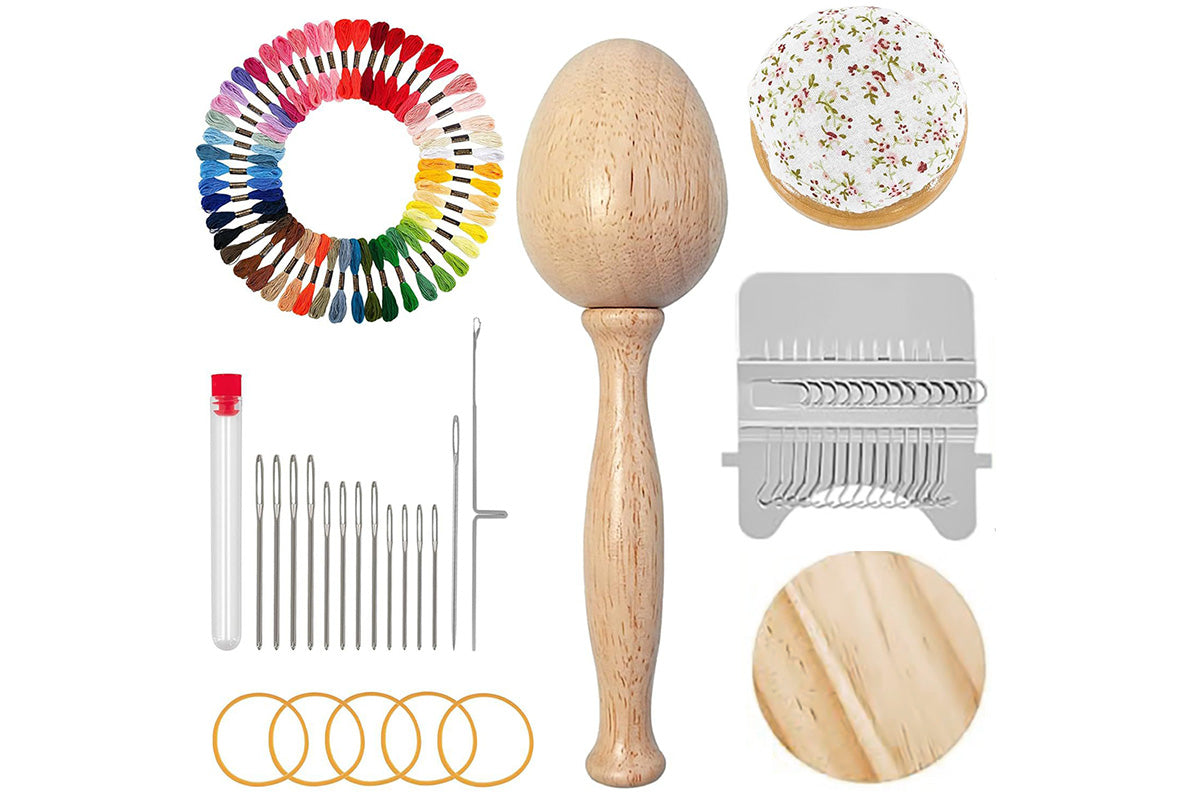 Mini DIY Darning Weaving Loom Kit for Clothes Repair